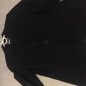 Womens black wool lined pant suit